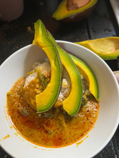 A picture of Palm nut soup/ ofe akwu.