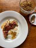 Italian figs with elderflower honey