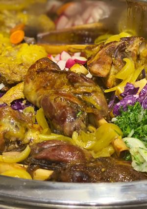 صورة لوصفة ماهيچه ـ موزات بصلصة الزعفران