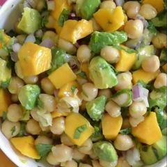 A picture of Chickpea salad.