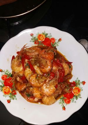 Foto resep Udang manis pedas