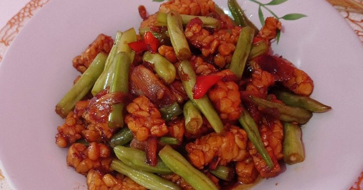 Resep Oseng Buncis Tempe Goreng Kecap oleh Ana Rafa Fadhlillah Cookpad