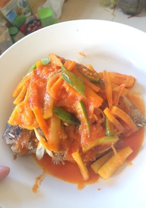 Foto resep Ikan gurame asam manis plus pedaaas