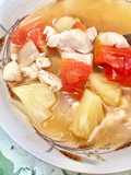 Diy ต้มยำน้ำใสใส่ไก่กับสัปปะรด🐔🍍