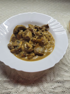 Una foto de Strogonoff de carne