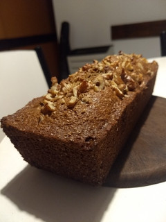 Una foto de Budín Integral de Manzana, avena y Nuez (Saludable, NO VEGANO)