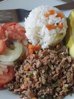 Una foto de Salteado de carne de soya