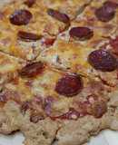 Pizza con base de pavo (crujiente) con Mambo