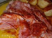 Una foto de codillo jamón