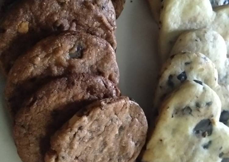 Steps to Make Award-winning Multigrain double chocolate nutty cookies
