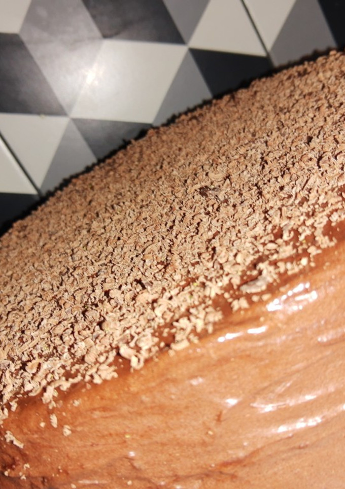Una foto de Pastel de chocolate