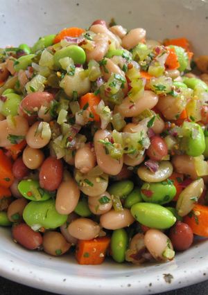 A picture of Mixed Beans Mustard Salad.