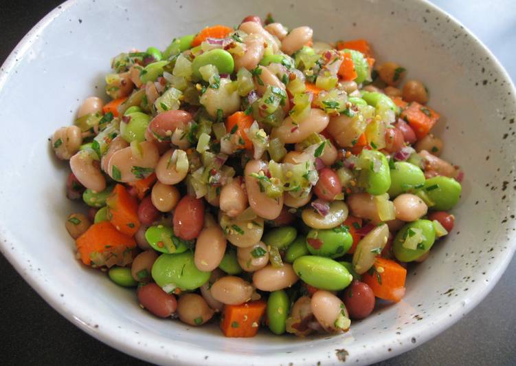 Simple Way to Make Speedy Mixed Beans Mustard Salad