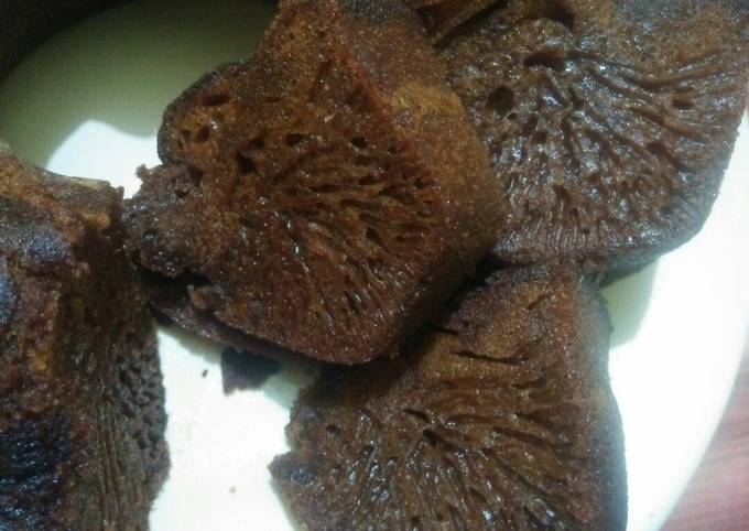 Bolu karamel (Sarang semut) no mixer bisa panggang bisa kukus