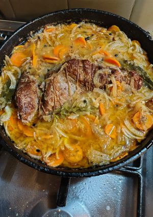 Una foto de Colita de cuadril en escabeche