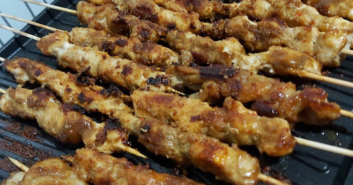 Sate Raga Resep Sate ayam bumbu kacang oleh raga ayu - Cookpad