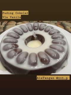 Foto resep Puding cokelat vla vanilla
