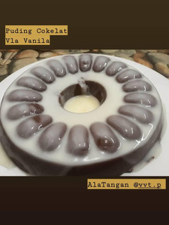Foto resep Puding cokelat vla vanilla