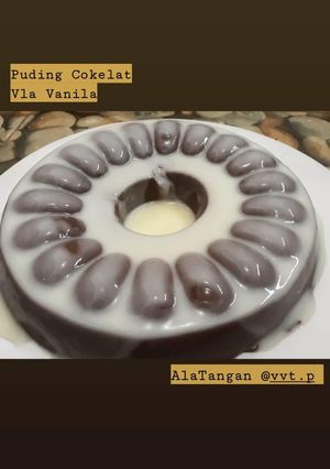 Foto resep Puding cokelat vla vanilla