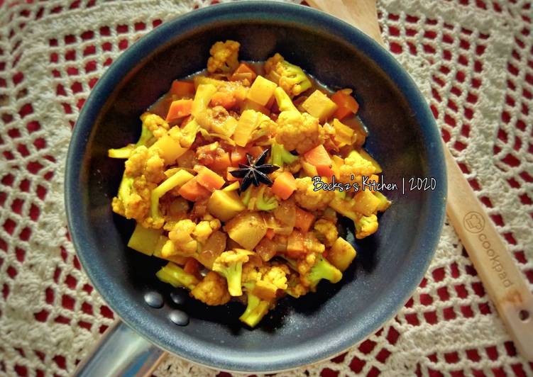 Cara Gampang Menyiapkan 190. Vegetable Curry Minimalis Anti Gagal