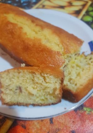 Una foto de 😋Budín de manzana 🍎 y naranja 🍊