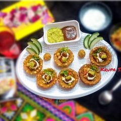 A picture of Sago bowl chaat.
