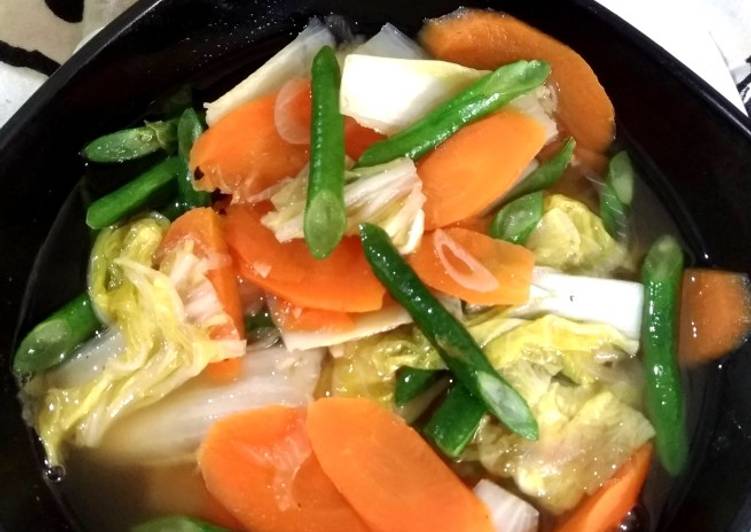 185. Oseng Sawi Putih Wortel Kacang Panjang (Saworkapan) šš