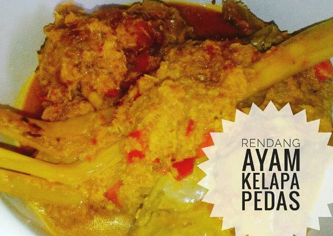 Rendang Ayam Kelapa Pedas !