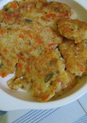 Foto resep Omlet nasi+wortel+ayam+buncis