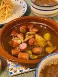 Spanish cheese, sausage and garlic ajillo 🇪🇸