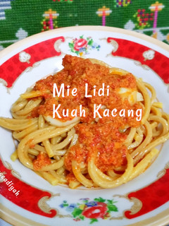 Foto resep Mie Lidi Kuah Kacang