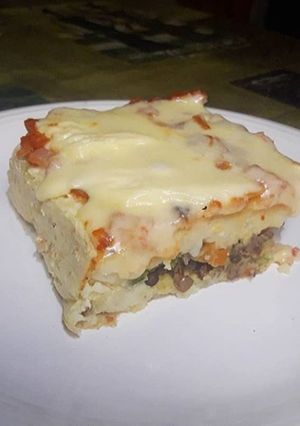 Una foto de Pastel de papas vegetariano