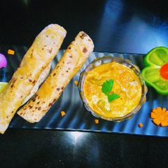 A picture of Mix veg and Roti.