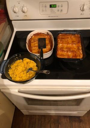 A picture of Chicken Enchiladas.