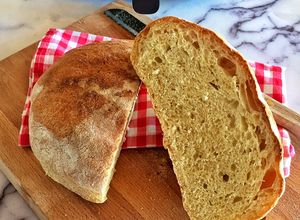 Foto di “Vastedda” pagnotta casereccia a lunga lievitazione, cottura airfryer 🌷