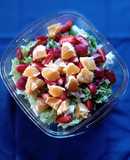 Ensalada de lechuga, naranja y frutilla 🍊🍓