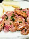 Fegato alla Veneta con Polenta