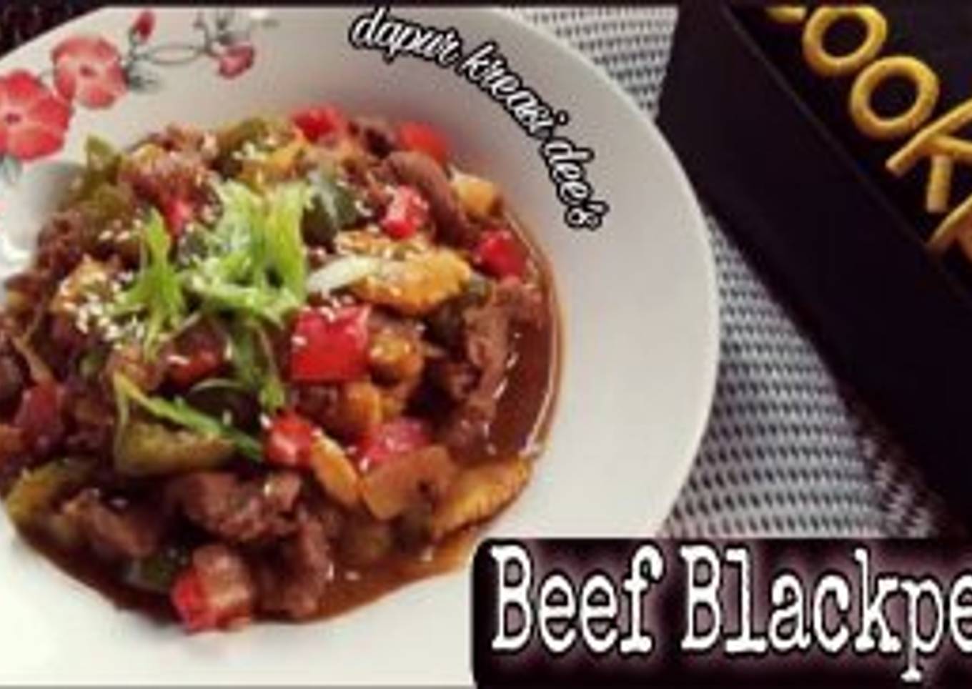136. Beef blackpapper / daging sapi saus lada hitam
