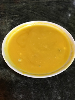 Una foto de Crema rápida de verduras con queso Roquefort