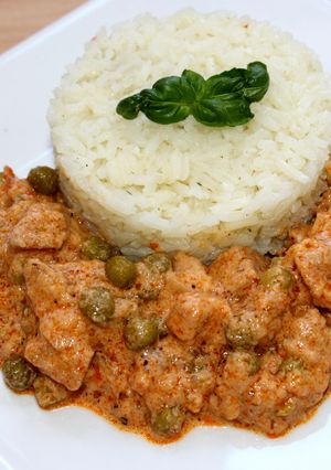 Zöldborsós sertésragu recept fotója