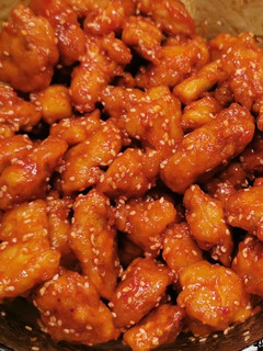 Mézes szezámmagos csirke recept fotója