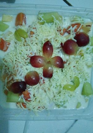 Foto resep Salad buah simple