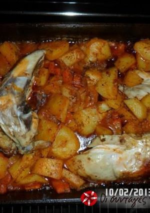 Φωτογραφία της συνταγής Κόκκινες πατάτες με κοτόπουλο
