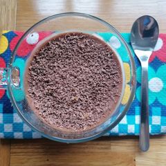 A picture of Aquafaba chocolate mousse.