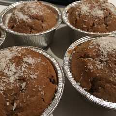 Foto di American muffin cioccolato e cocco
