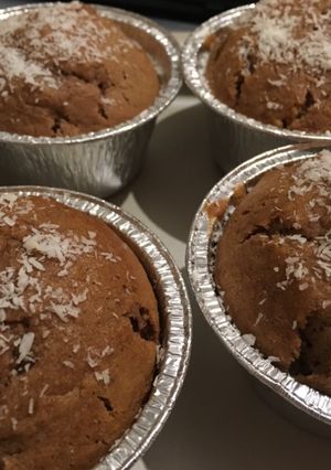 Foto di American muffin cioccolato e cocco