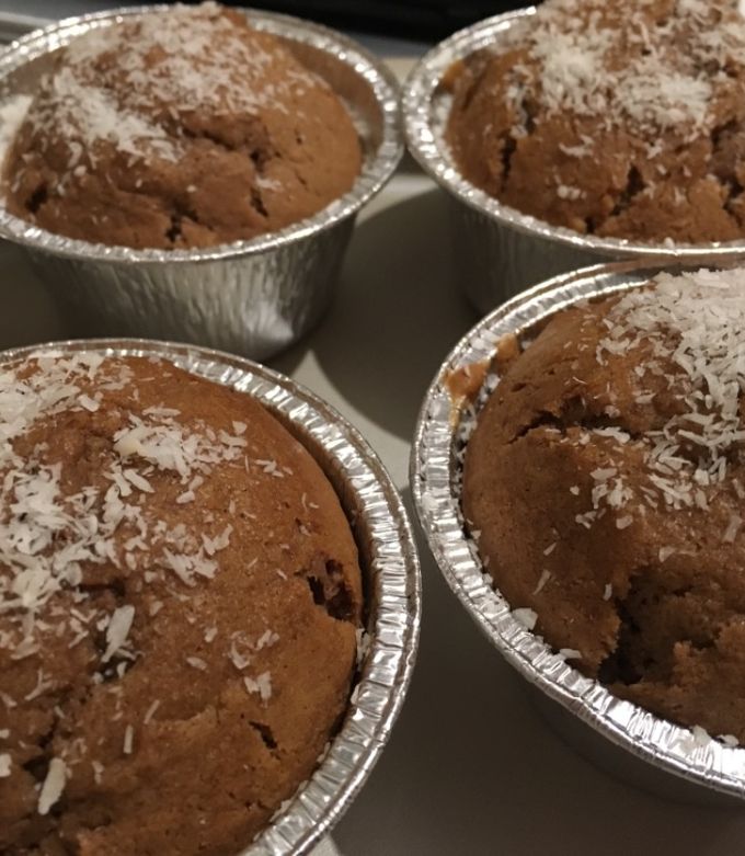Foto di American muffin cioccolato e cocco