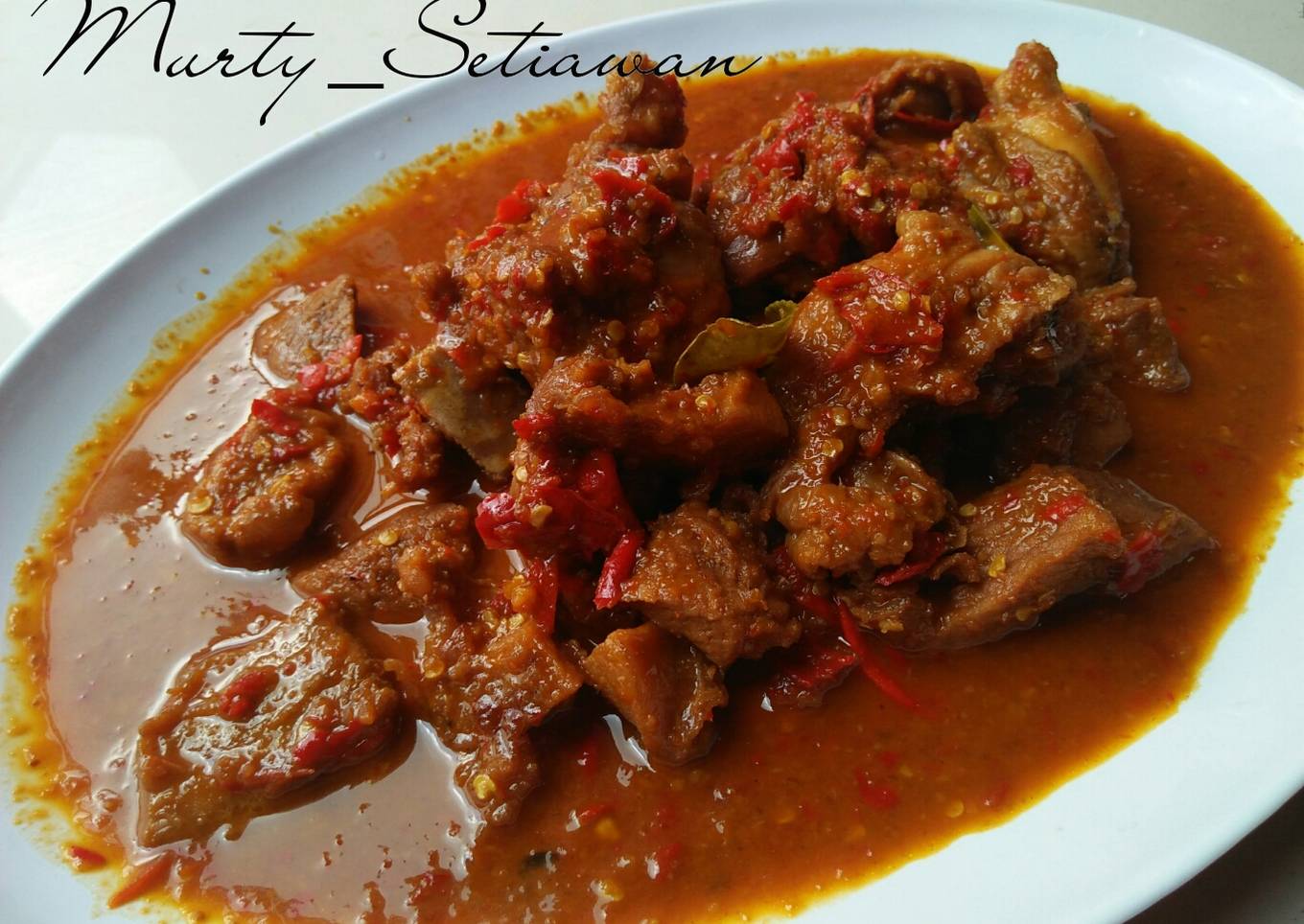Rendang daging (Mercon)