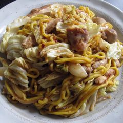 Yakisoba With Sesame Miso Sauce A picture of Yakisoba With Sesame Miso Sauce.