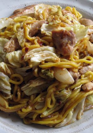 A picture of Yakisoba With Sesame Miso Sauce.